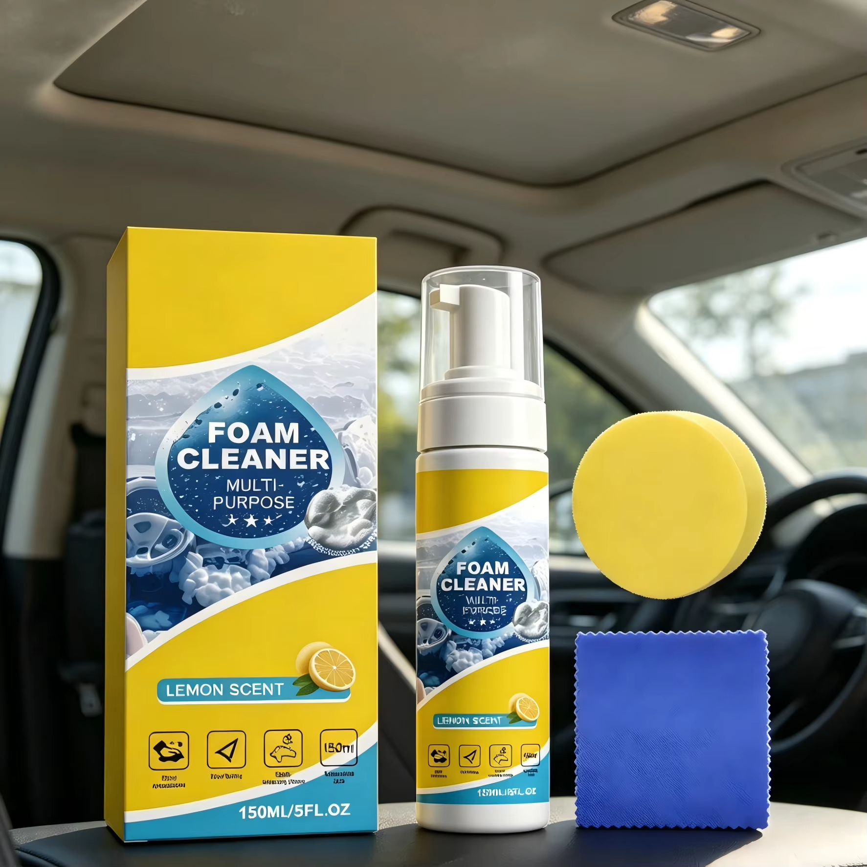 Multi-Purpose Foam Car Interio - Leather Cleaner Interior avaliação e preço