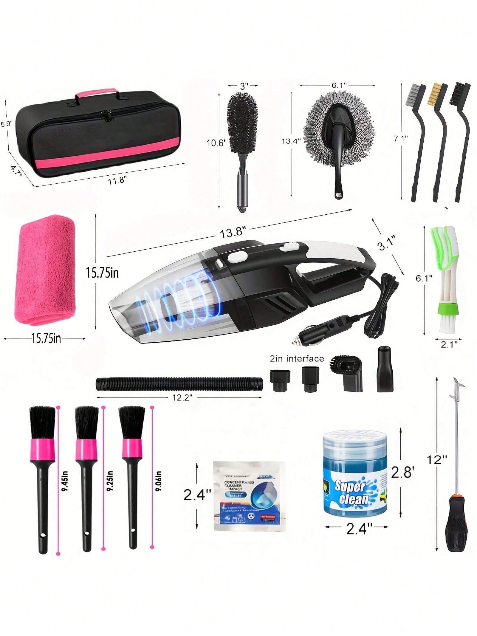 25pcs Car Cleaning Wash Kit In - Interior Detailing Kit avaliação e preço