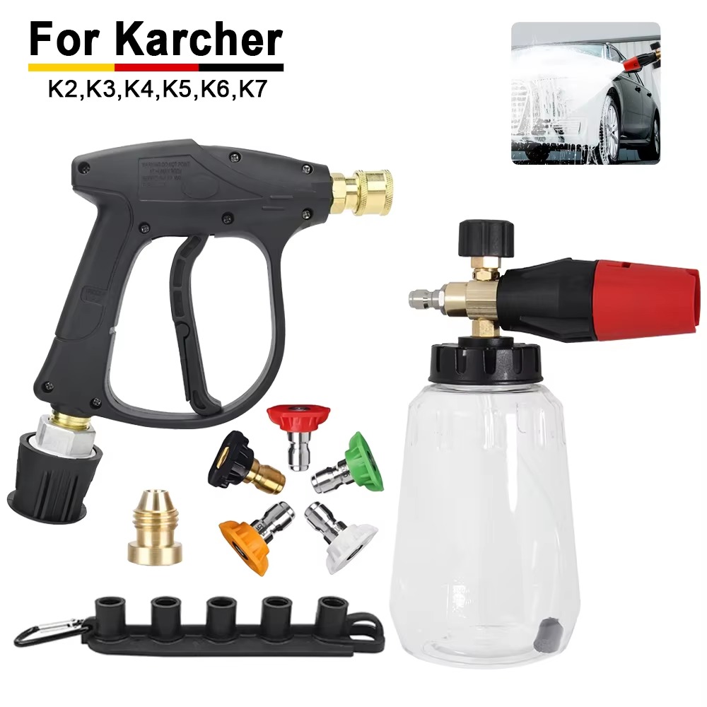 Snow Foam Cannon Lance Kit Com - Pressure Washer Foam Gun avaliação e preço