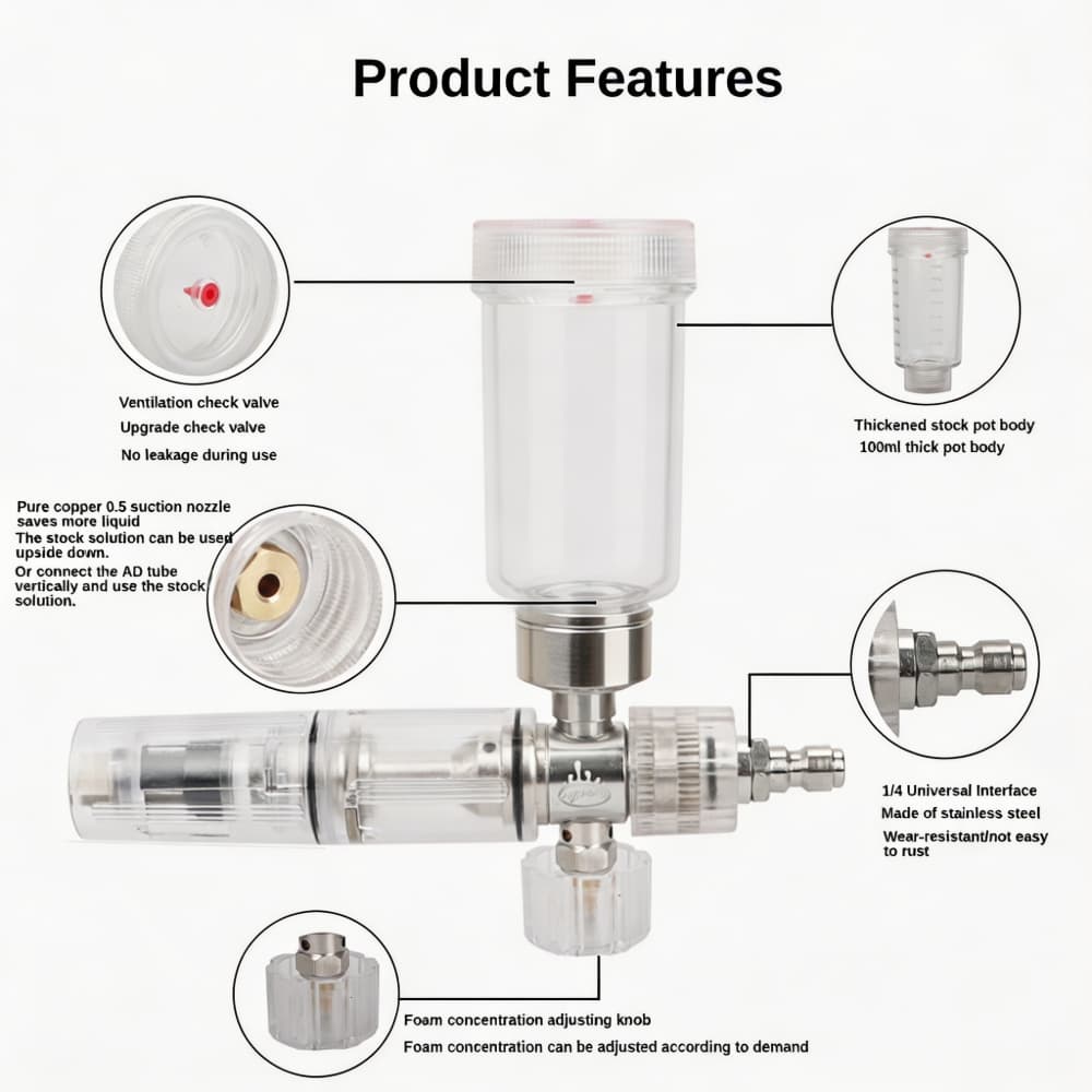 Foam Spray Gun Adjustable 100m - Pressure Washer Foam Gun avaliação e preço