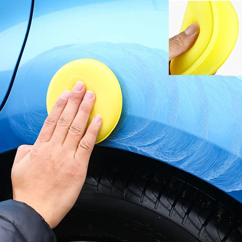 12Pcs Round Car Waxing Polish  - Wax Applicator Pad avaliação e preço