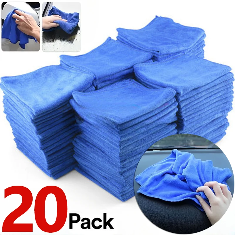 10/20Pcs Microfiber Towels Car - Microfiber Towel Detailing avaliação e preço
