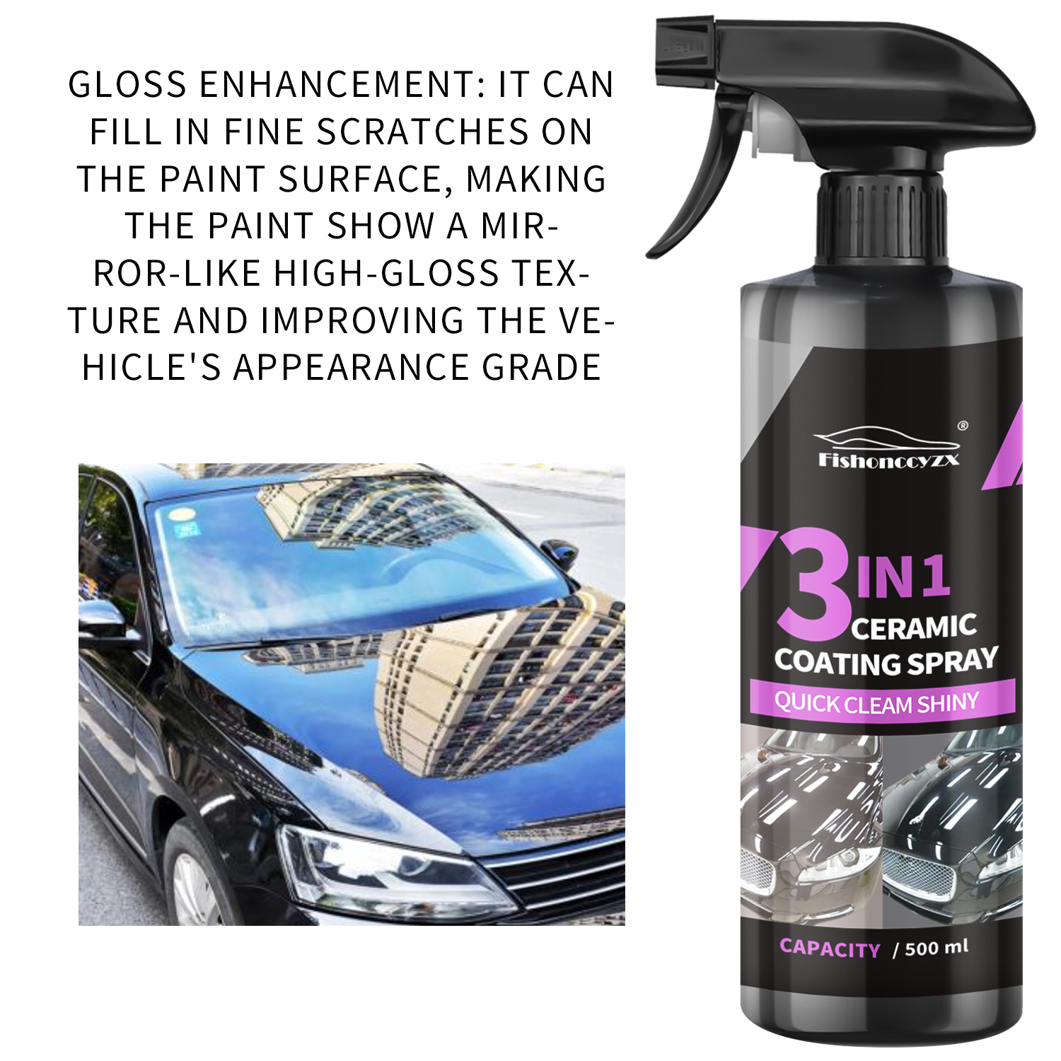 3 in 1 Car Ceramic Liquid Coat - Car Wax Ceramic Coating avaliação e preço