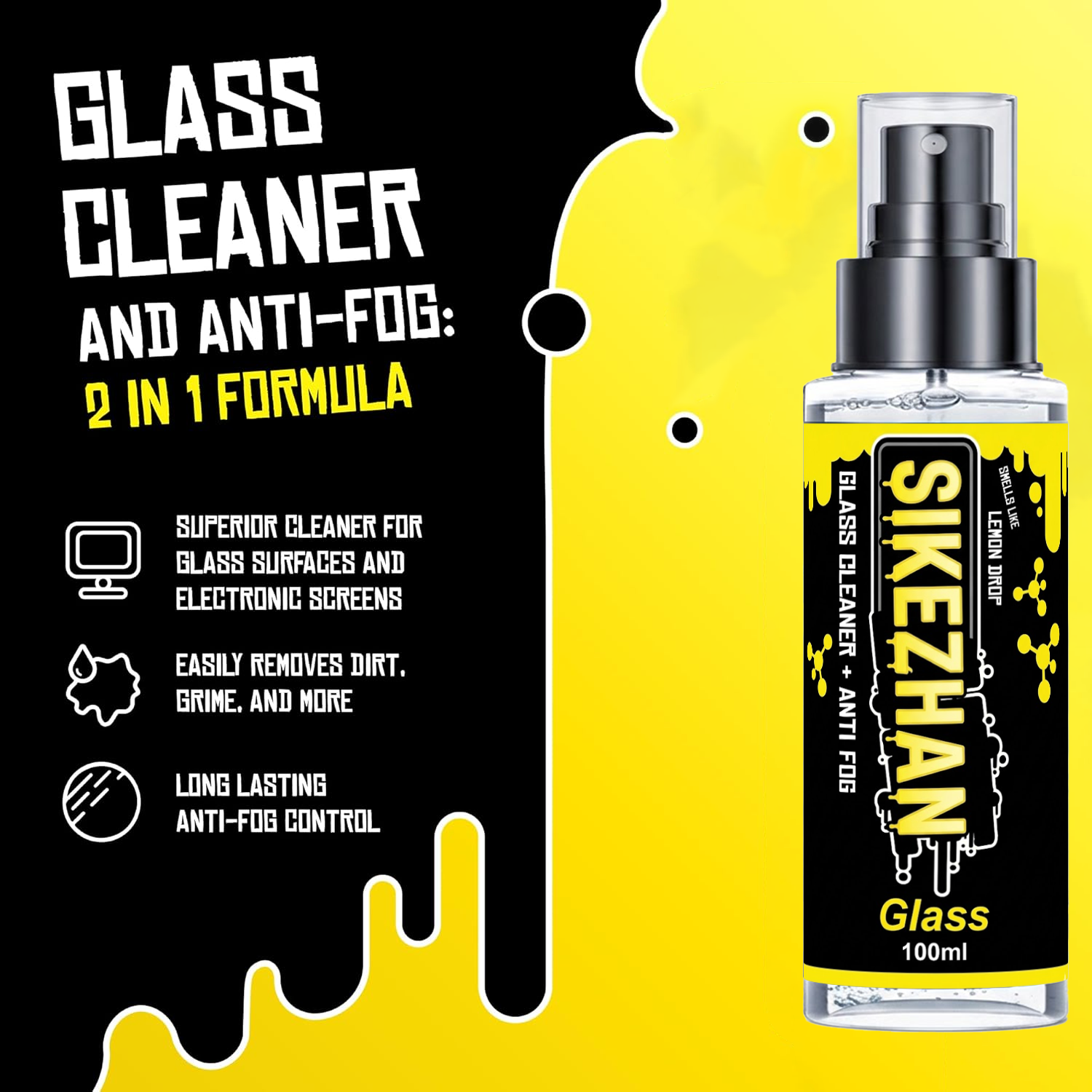 2in1 Anti Fog Spray Car Glass  - Glass Cleaner Streak avaliação e preço