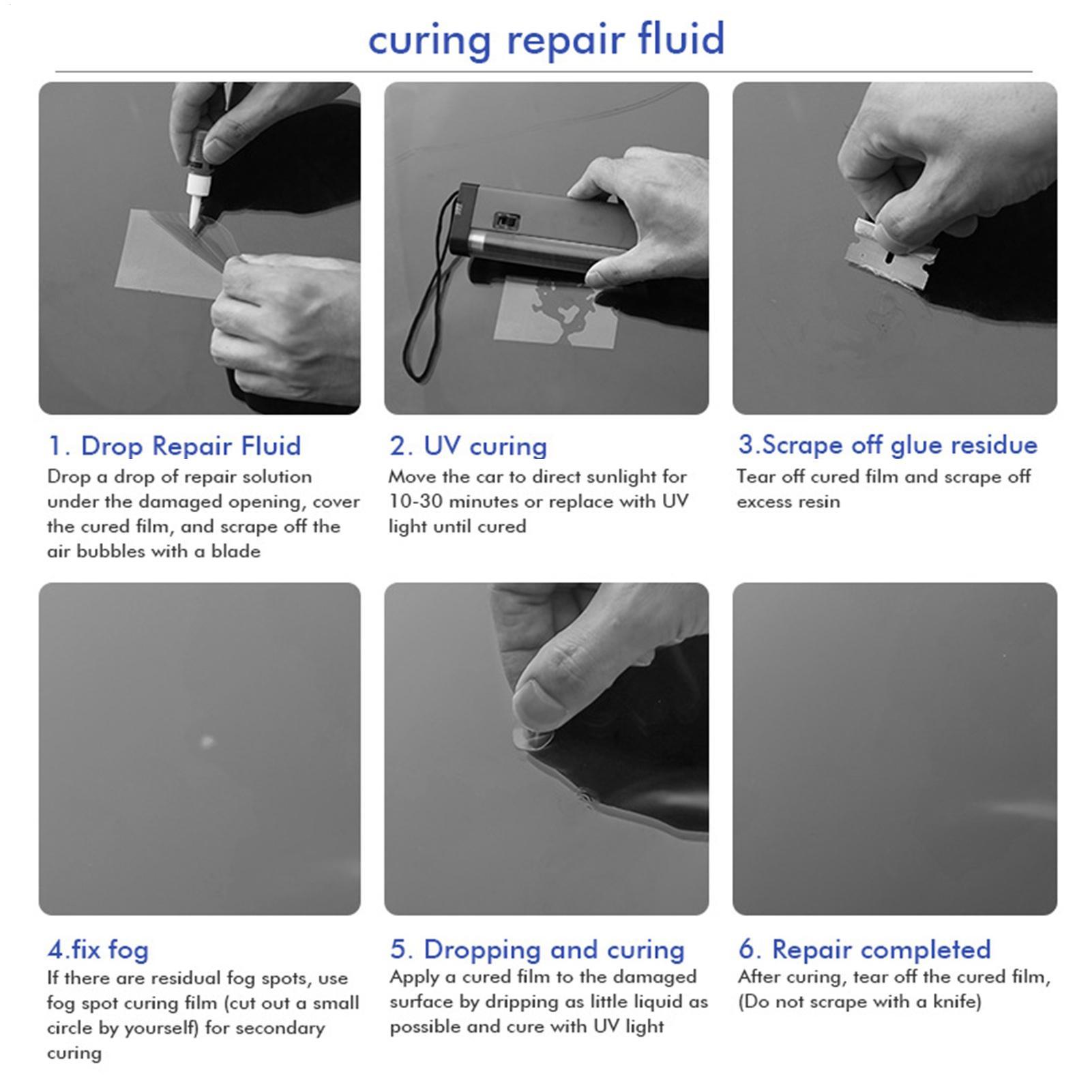 Windshield Repair Kit Automoti - Glass Cleaner Streak avaliação e preço