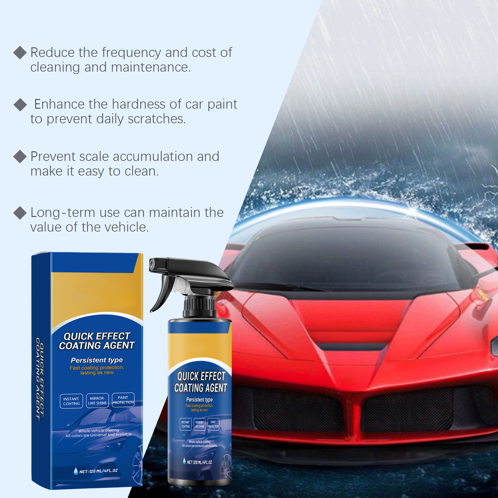 Car Quick Coating Agent Spray  - Car Wax Ceramic Coating avaliação e preço