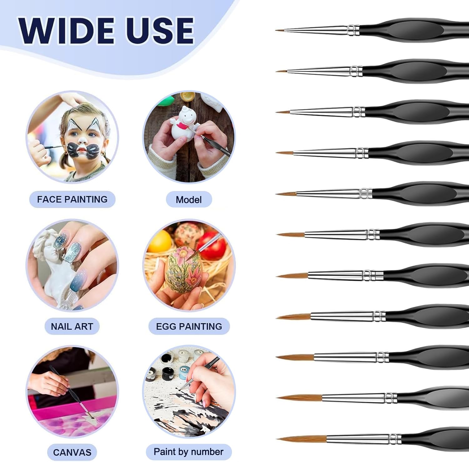 11 Pcs Detail Paint Brushes Se - Detailing Brush Set avaliação e preço