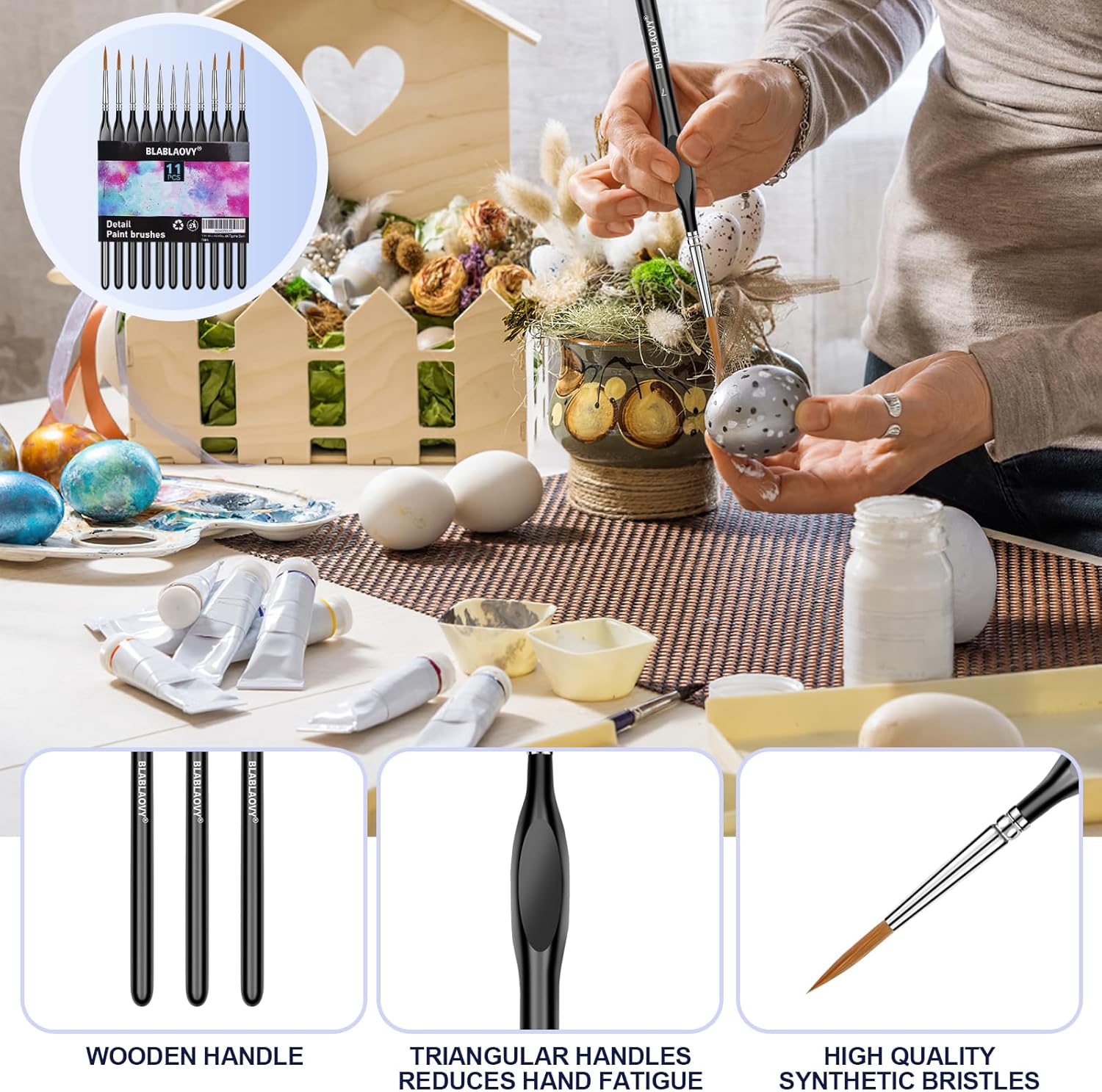 11 Pcs Detail Paint Brushes Se - Detailing Brush Set avaliação e preço