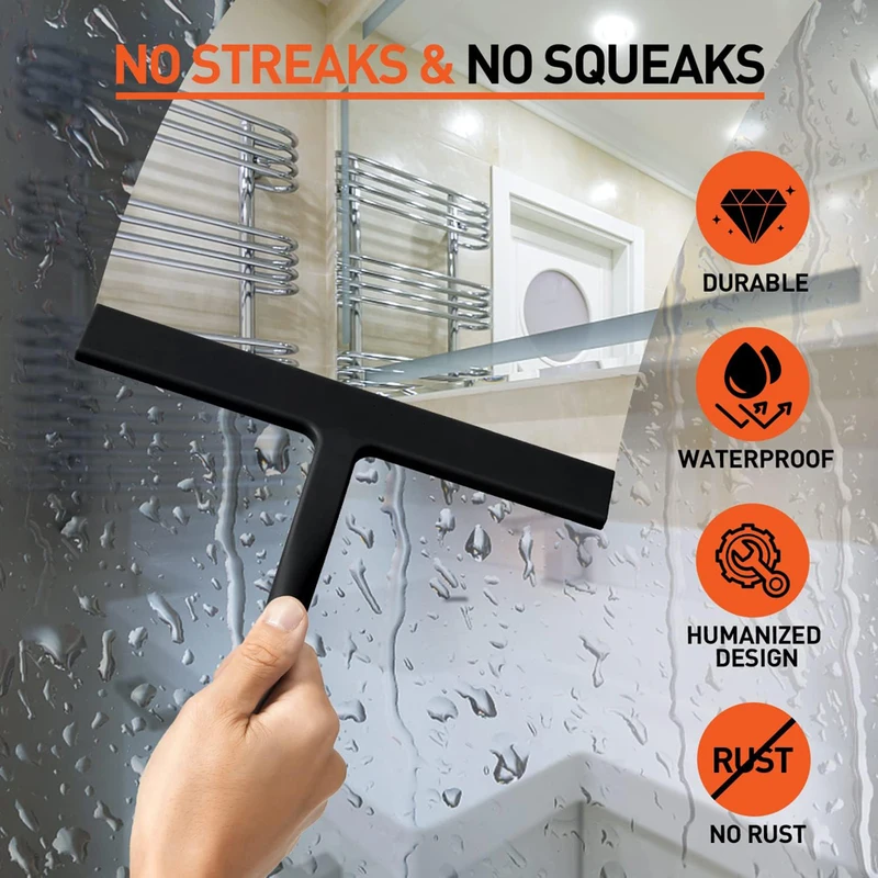Silicone Squeegee Streak Free  - Glass Cleaner Streak avaliação e preço