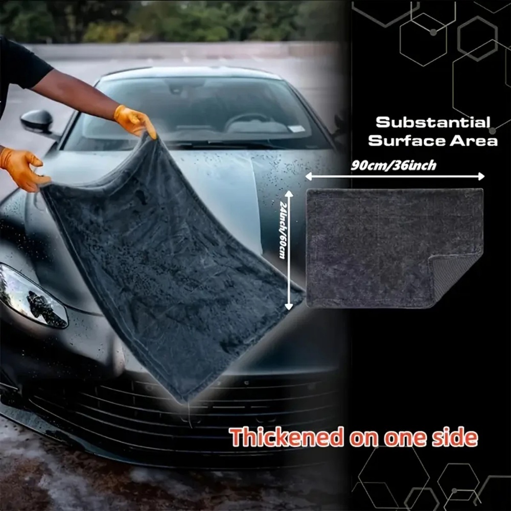 Oversized Dark Gray Car Microf - Microfiber Towel Detailing avaliação e preço