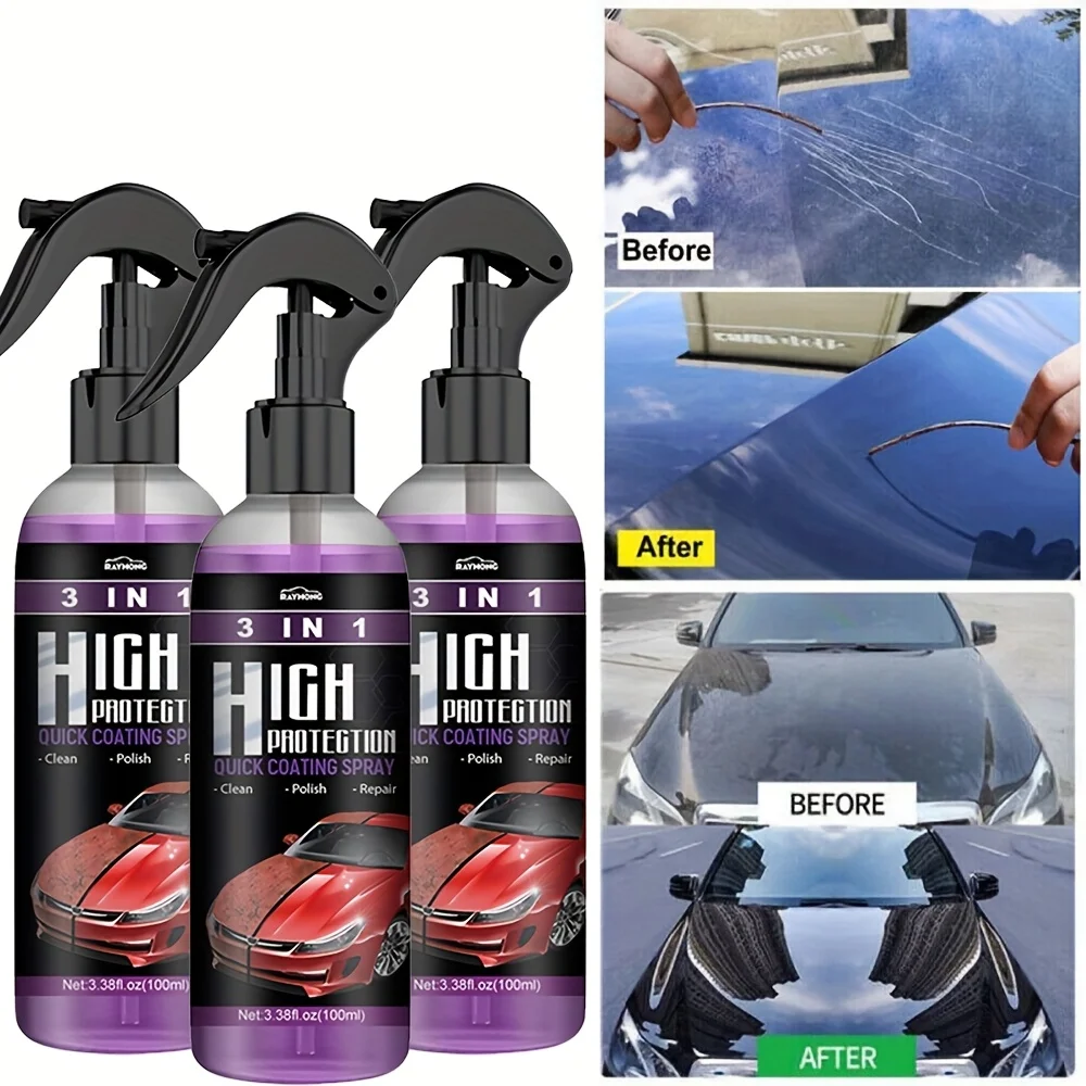 3 in 1 Car Ceramic Liquid Coat - Car Wax Ceramic Coating avaliação e preço
