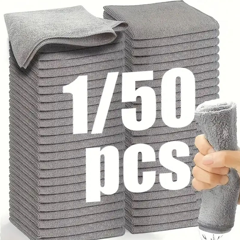 1/50pcs Microfiber Cleaning Cl - Microfiber Towel Detailing avaliação e preço