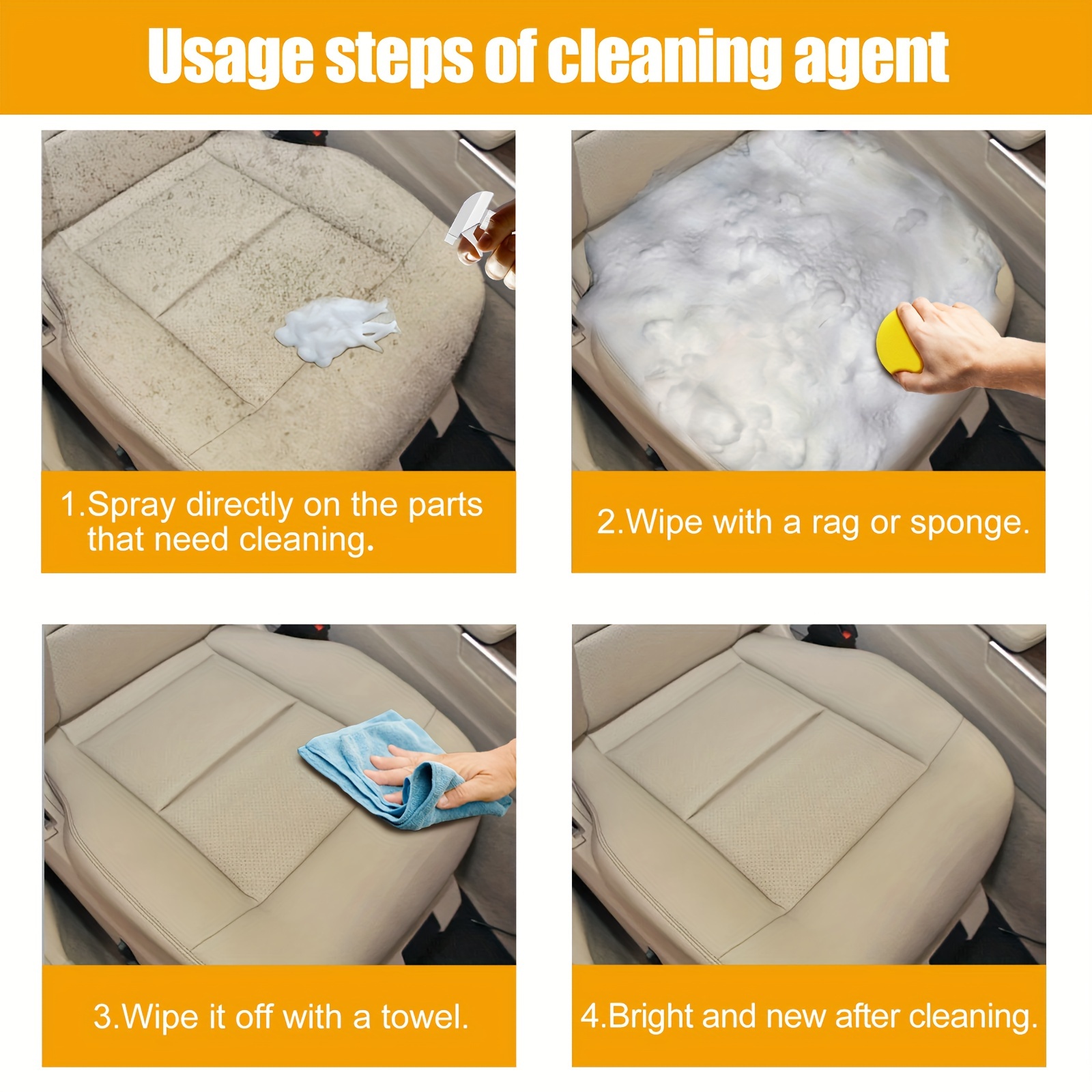 Multifunctional Foam Cleaner C - Leather Cleaner Interior avaliação e preço