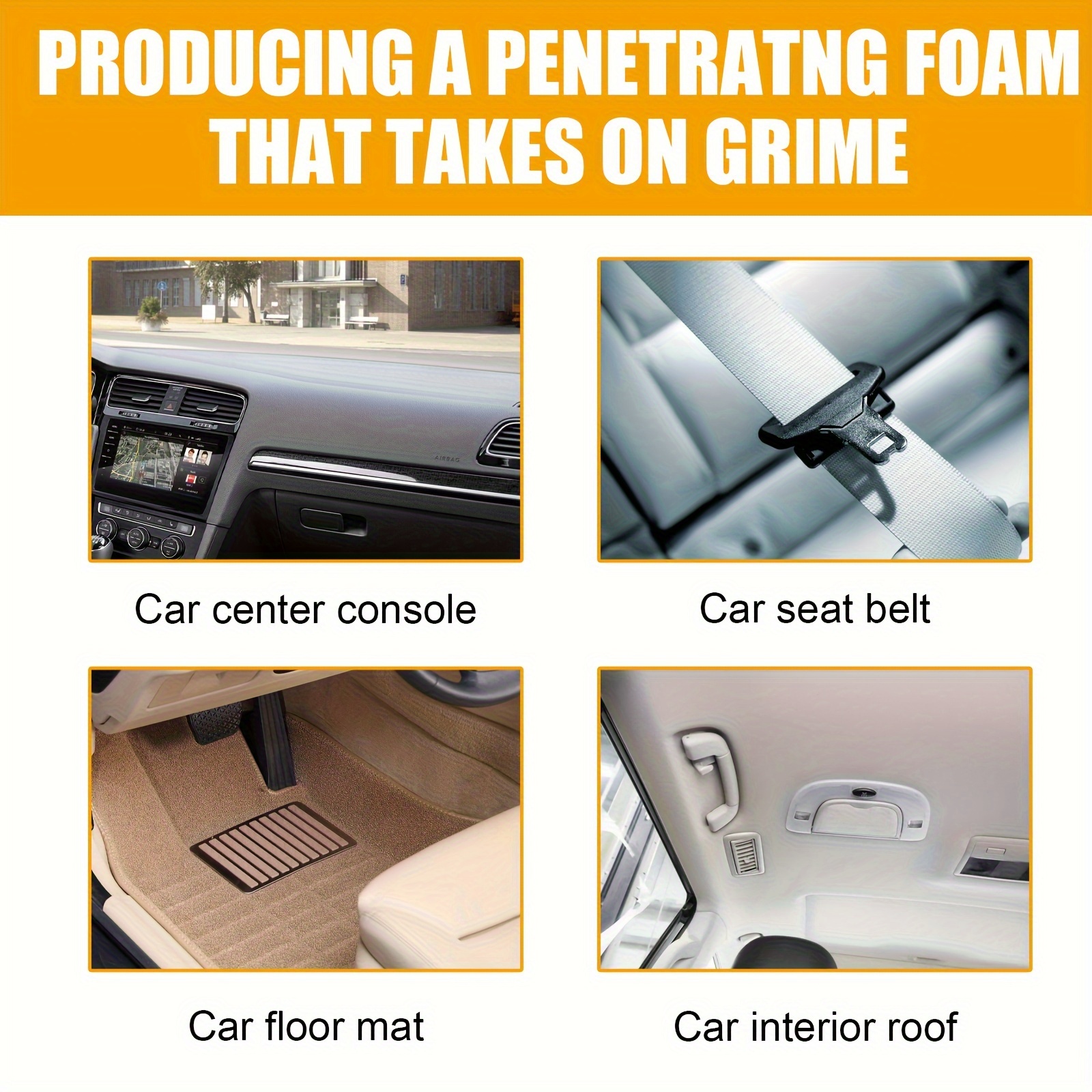 Multifunctional Foam Cleaner C - Leather Cleaner Interior avaliação e preço