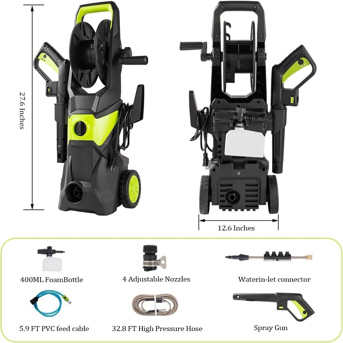 4000PSI Electric Pressure Wash - Pressure Washer Foam Gun avaliação e preço