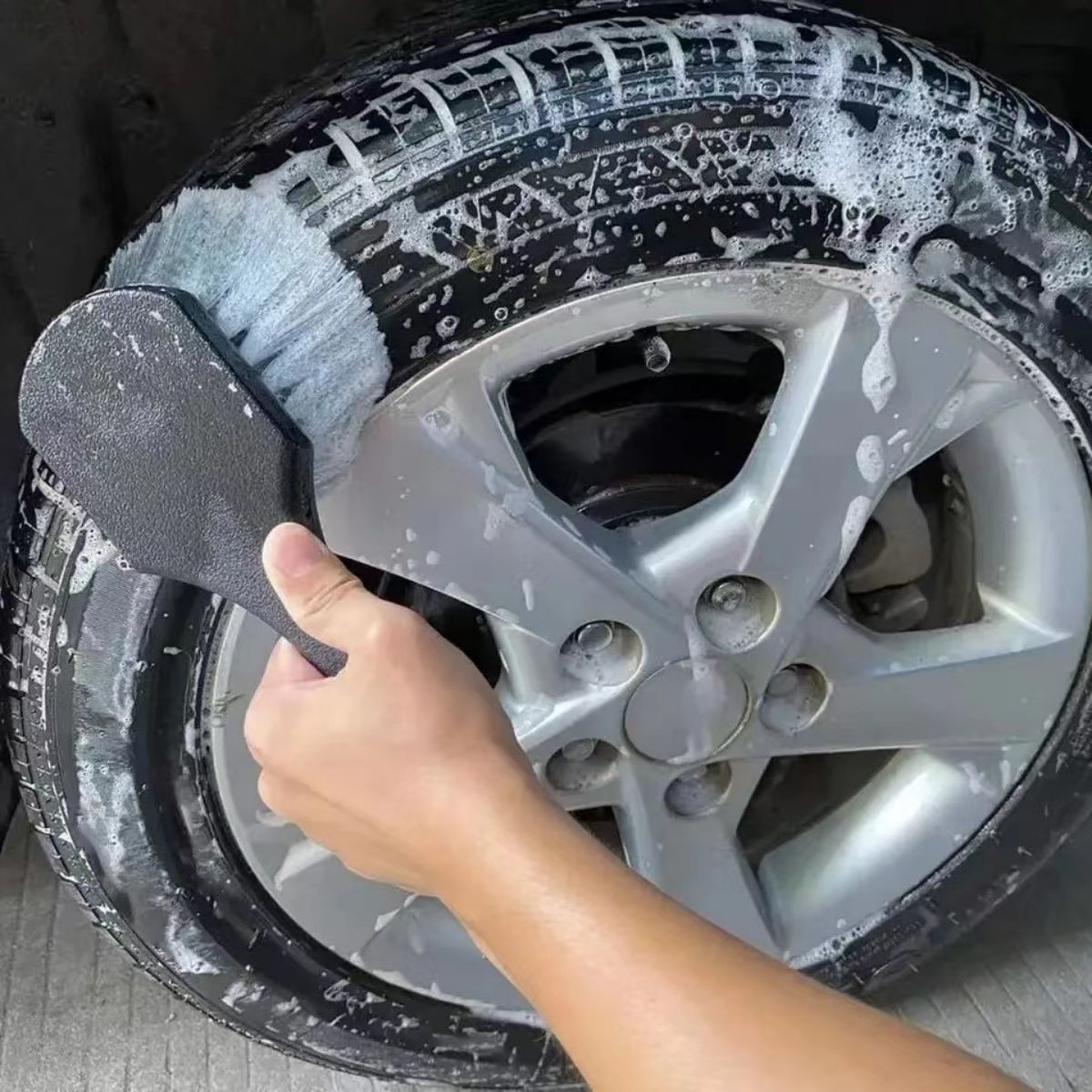 Car Wheel Cleaning Brush Detai - Car Cleaning Brush avaliação e preço
